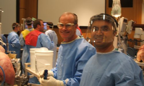 with Dr.Stephen Snyder, learing Shoulder Arthroscopy Skills in 2009 at AANA Learning center ,Rosemont,Chicago,USA.