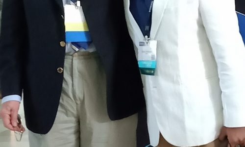 with Prof. Giancarlo Puddu who innovated cutting of proximal tibia as HIght tibial osteotomy to change knee biomechanics to prevent progress of Osteoarthrities knee